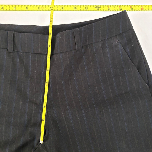 New York And Company SIZE 4 Gray Blue Stretch Dress Pants Womens Striped NY&Co - Picture 5 of 7